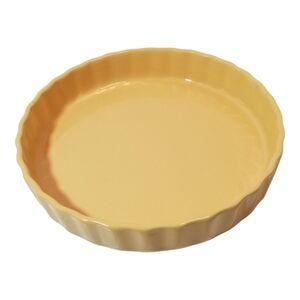 Chantal Quiche Tart Baking Dish Yellow 93-QP25 1.5 Qt 9.75"x1.5" Oven Microwave